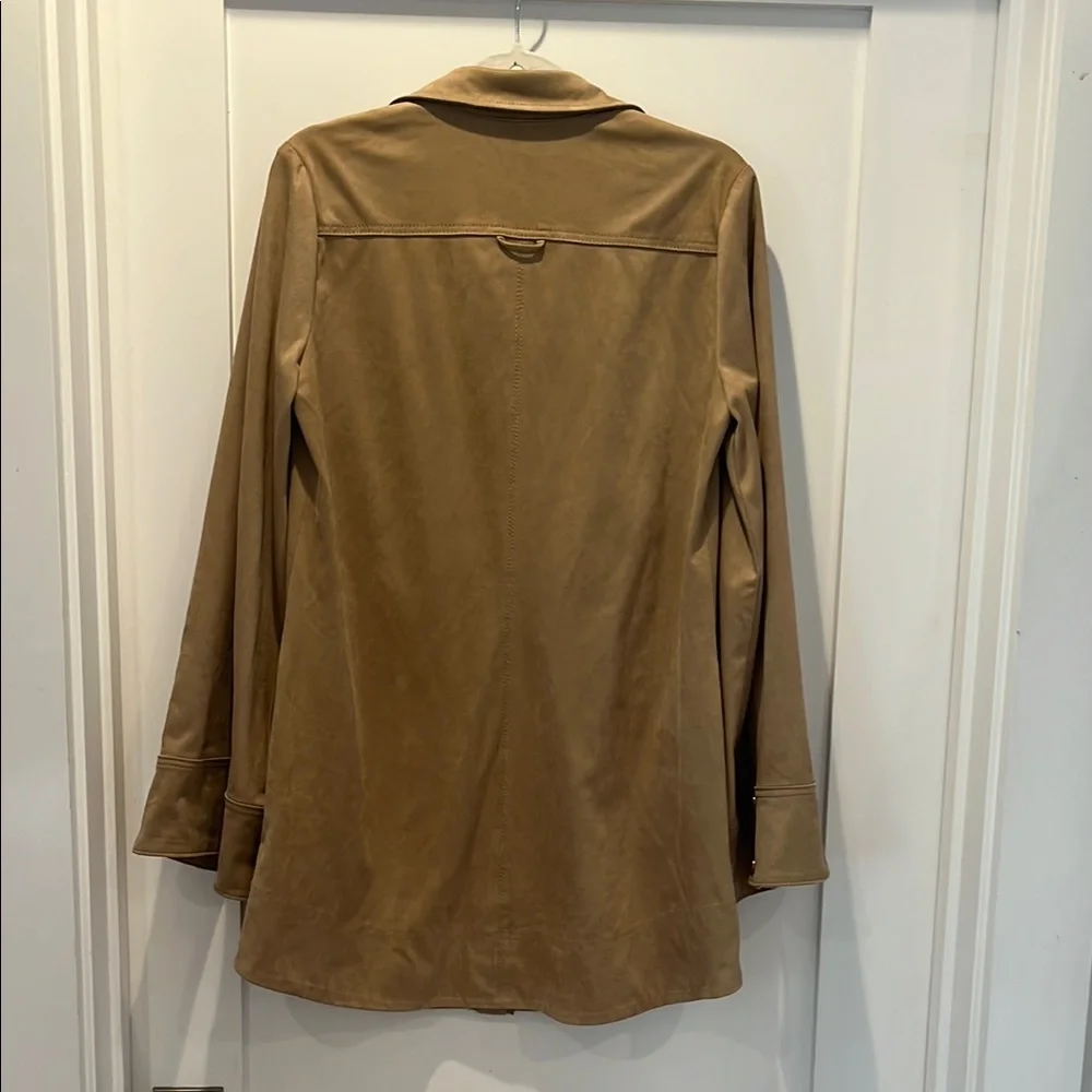 Free People Tan Long Sleeve Notched Collar Jacket - Picture 5 of 5